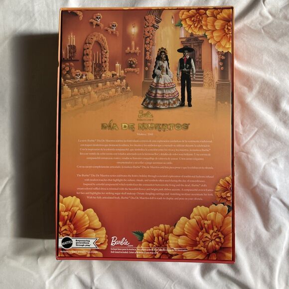 2025 Dia De Los Muertos Day of the Dead Barbie with SHIPPER JBJ05 IN STOCK - Picture 2 of 2